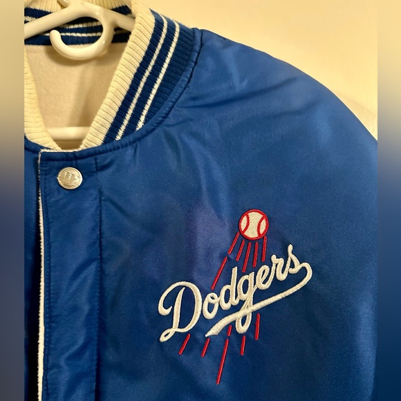 MLB Genuine Merchandise Reversible Los Angeles Dodgers Varsity Jacket NWOT - Picture 12 of 14